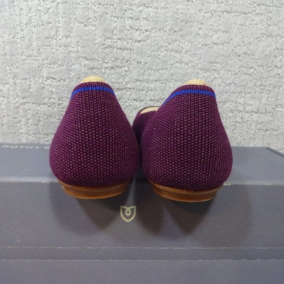 ROTHY'S The Merino Aubergine Purple Pointed Flat Shoes Women's Multiple Sizes - Picture 16 of 16